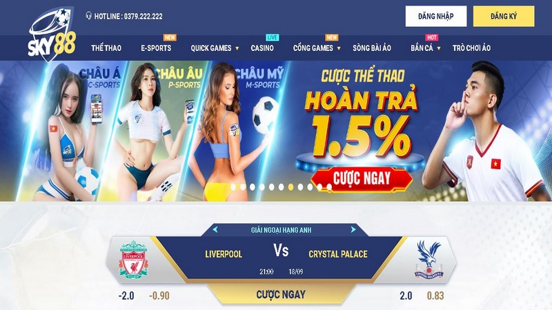 Hoàn trả tỉ lệ cao tại khuyến mãi Sky88 