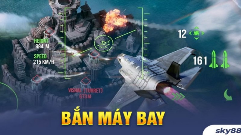 Khám phá tựa game bắn máy bay tại Sky88 